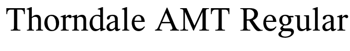 Thorndale AMT Regular
