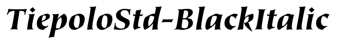 TiepoloStd-BlackItalic