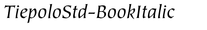 TiepoloStd-BookItalic