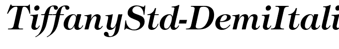TiffanyStd-DemiItalic