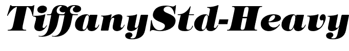 TiffanyStd-HeavyItalic
