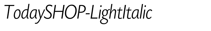 TodaySHOP-LightItalic
