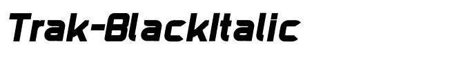 Trak-BlackItalic