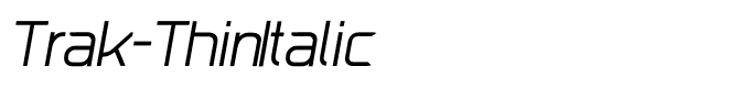 Trak-ThinItalic