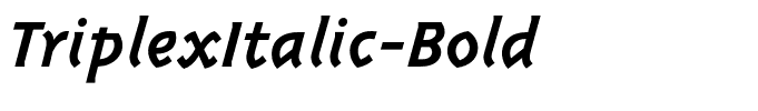 TriplexItalic-Bold