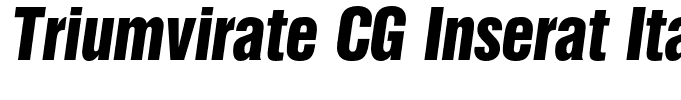 Triumvirate CG Inserat Italic