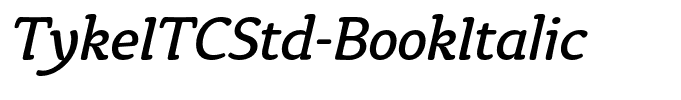 TykeITCStd-BookItalic