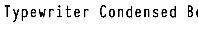 Typewriter Condensed Bold