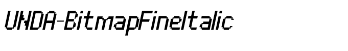 UNDA-BitmapFineItalic