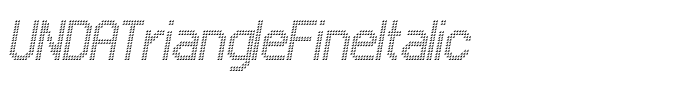 UNDATriangleFineItalic