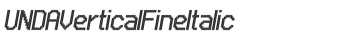 UNDAVerticalFineItalic