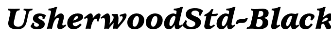 UsherwoodStd-BlackItalic