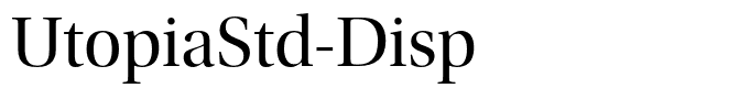 UtopiaStd-Disp