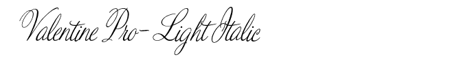 ValentinePro-LightItalic