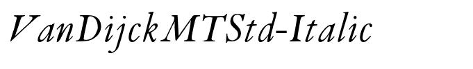 VanDijckMTStd-Italic