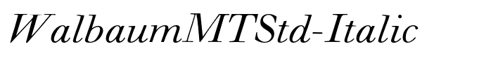 WalbaumMTStd-Italic