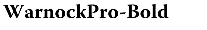 WarnockPro-Bold