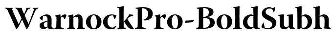 WarnockPro-BoldSubh