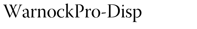 WarnockPro-Disp