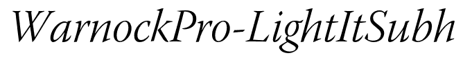 WarnockPro-LightItSubh