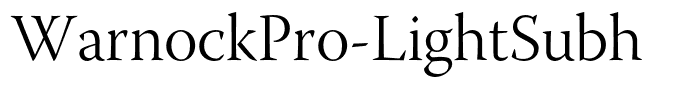 WarnockPro-LightSubh
