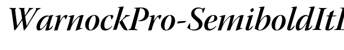 WarnockPro-SemiboldItDisp