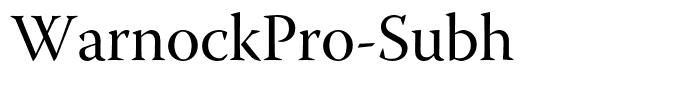 WarnockPro-Subh