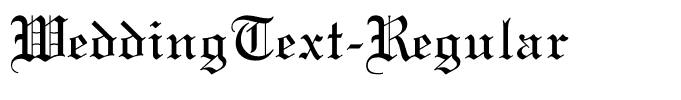WeddingText-Regular