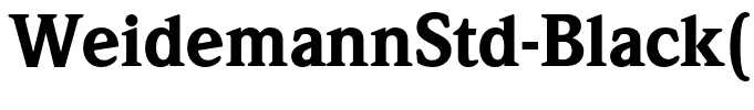 WeidemannStd-Black(1)