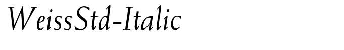 WeissStd-Italic