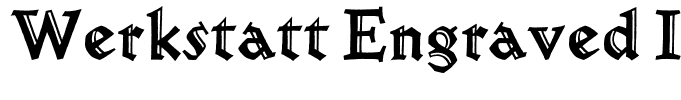 Werkstatt Engraved ITC Std