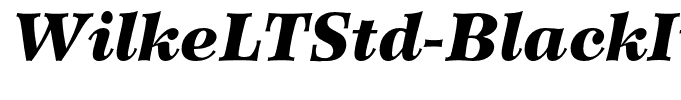 WilkeLTStd-BlackItalic