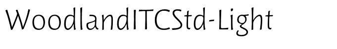 WoodlandITCStd-Light
