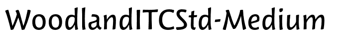 WoodlandITCStd-Medium