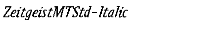 ZeitgeistMTStd-Italic