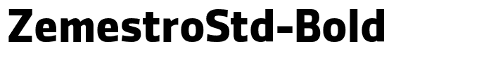 ZemestroStd-Bold