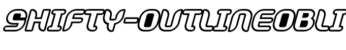 Shifty-OutlineOblique