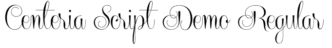 Centeria Script Demo Regular