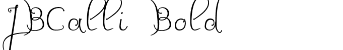 JBCalli Bold