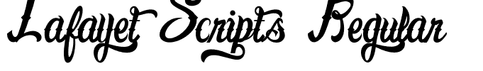 Lafayet Scripts Regular