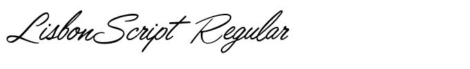 LisbonScript Regular