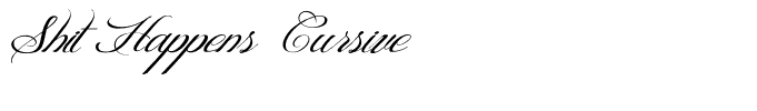 Shit Happens  Cursive