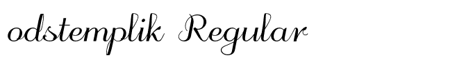 odstemplik Regular