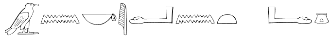 Ancient Egyptian Hieroglyphs Regular