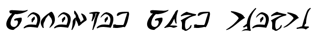 Barazhad Bold Italic