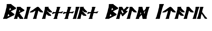 Britannian Bold Italic
