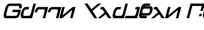 Green Martian Bold Italic
