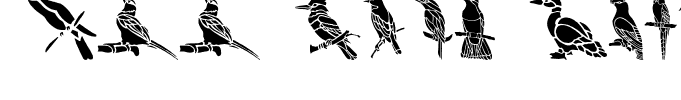 HFF Bird Stencil Regular