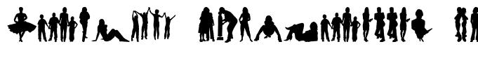 Human Silhouettes Free Four Regular
