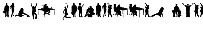 Human Silhouettes Free Two Regular